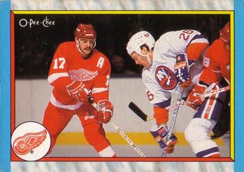 1989-90 O-Pee-Chee #302 Detroit Red Wings Front