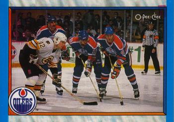 1989-90 O-Pee-Chee #303 Edmonton Oilers Front