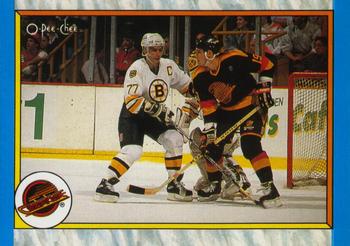 1989-90 O-Pee-Chee #316 Vancouver Canucks Front