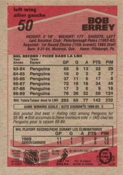 1989-90 O-Pee-Chee #50 Bob Errey Back