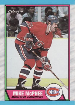1989-90 O-Pee-Chee #84 Mike McPhee Front