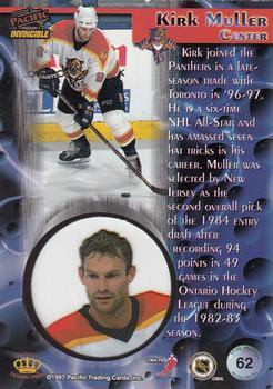 1997-98 Pacific Invincible - Red #62 Kirk Muller Back