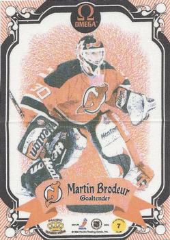 1997-98 Pacific Omega - Silks #7 Martin Brodeur Front