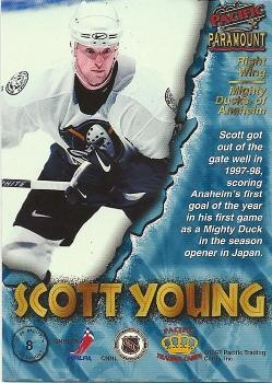 1997-98 Pacific Paramount - Emerald Green #8 Scott Young Back
