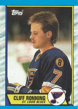 1989-90 Topps #45 Cliff Ronning Front