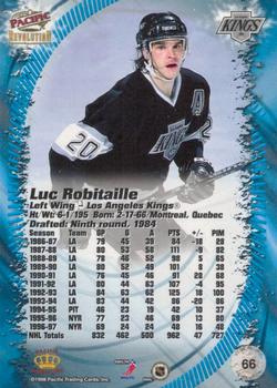 1997-98 Pacific Revolution - Emerald #66 Luc Robitaille Back