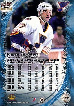 1997-98 Pacific Revolution - Ice Blue #122 Pierre Turgeon Back