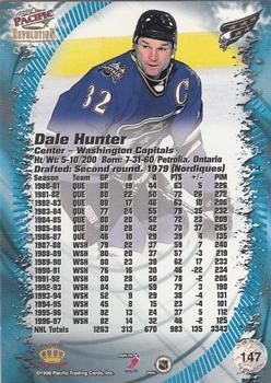 1997-98 Pacific Revolution - Ice Blue #147 Dale Hunter Back