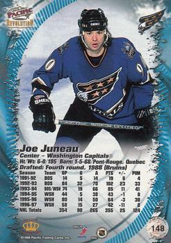 1997-98 Pacific Revolution - Ice Blue #148 Joe Juneau Back