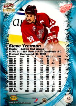 1997-98 Pacific Revolution - Silver #52 Steve Yzerman Back