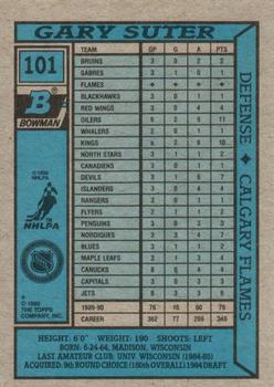 1990-91 Bowman #101 Gary Suter Back