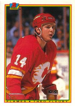 1990-91 Bowman #102 Theo Fleury Front