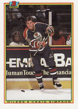 1990-91 Bowman #201 Craig Simpson Front