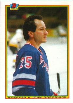 1990-91 Bowman #223 John Ogrodnick Front