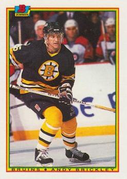 1990-91 Bowman #27 Andy Brickley Front
