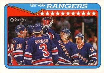1990-91 O-Pee-Chee #101 New York Rangers Front