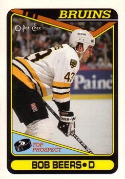 1990-91 O-Pee-Chee #113 Bob Beers Front