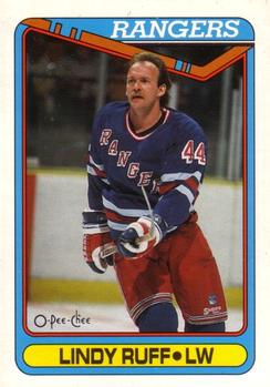 1990-91 O-Pee-Chee #143 Lindy Ruff Front