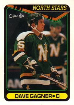 1990-91 O-Pee-Chee #168 Dave Gagner Front