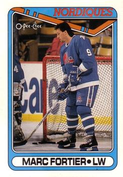 1990-91 O-Pee-Chee #176 Marc Fortier Front