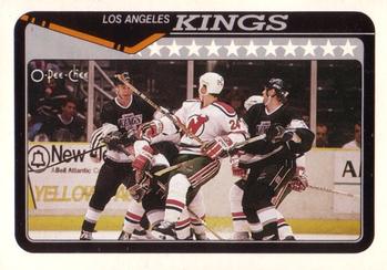 1990-91 O-Pee-Chee #17 Los Angeles Kings Front