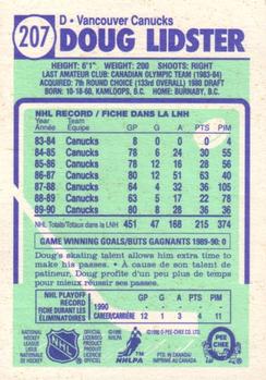 1990-91 O-Pee-Chee #207 Doug Lidster Back