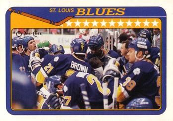1990-91 O-Pee-Chee #220 St. Louis Blues Front