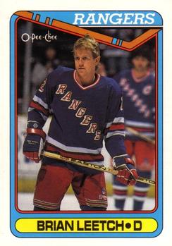 1990-91 O-Pee-Chee #221 Brian Leetch Front