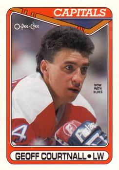 1990-91 O-Pee-Chee #273 Geoff Courtnall Front