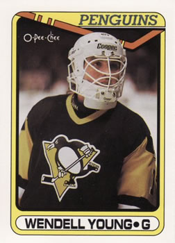 1990-91 O-Pee-Chee #309 Wendell Young Front