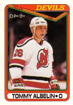 1990-91 O-Pee-Chee #323 Tommy Albelin Front