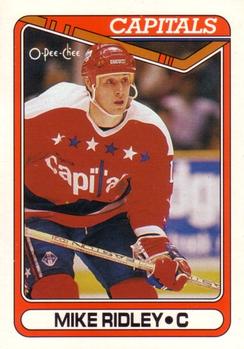 1990-91 O-Pee-Chee #327 Mike Ridley Front