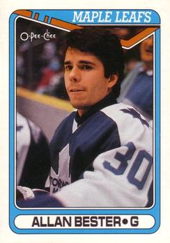 1990-91 O-Pee-Chee #32 Allan Bester Front