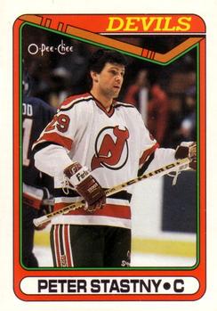 1990-91 O-Pee-Chee #334 Peter Stastny Front