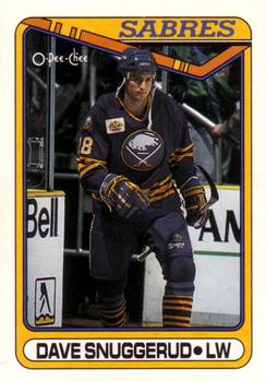 1990-91 O-Pee-Chee #340 Dave Snuggerud Front