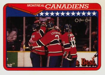 1990-91 O-Pee-Chee #346 Montreal Canadiens Front