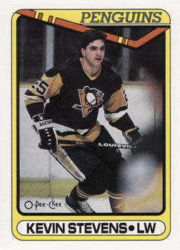 1990-91 O-Pee-Chee #360 Kevin Stevens Front