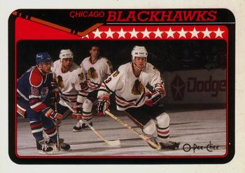 1990-91 O-Pee-Chee #363 Chicago Blackhawks Front