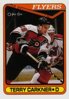 1990-91 O-Pee-Chee #381 Terry Carkner Front