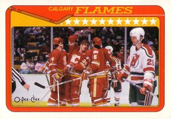 1990-91 O-Pee-Chee #38 Calgary Flames Front