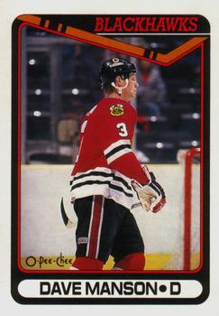 1990-91 O-Pee-Chee #397 Dave Manson Front