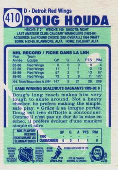 1990-91 O-Pee-Chee #410 Doug Houda Back