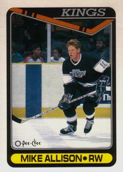 1990-91 O-Pee-Chee #417 Mike Allison Front