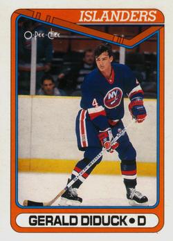 1990-91 O-Pee-Chee #421 Gerald Diduck Front