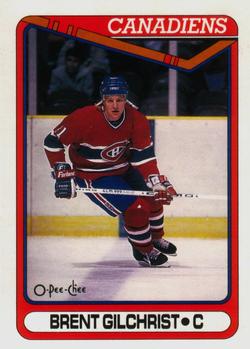 1990-91 O-Pee-Chee #422 Brent Gilchrist Front