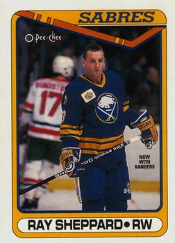 1990-91 O-Pee-Chee #446 Ray Sheppard Front