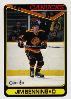 1990-91 O-Pee-Chee #455 Jim Benning Front