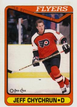 1990-91 O-Pee-Chee #465 Jeff Chychrun Front