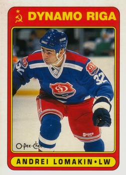 1990-91 O-Pee-Chee #472 Andrei Lomakin Front