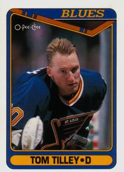 1990-91 O-Pee-Chee #498 Tom Tilley Front